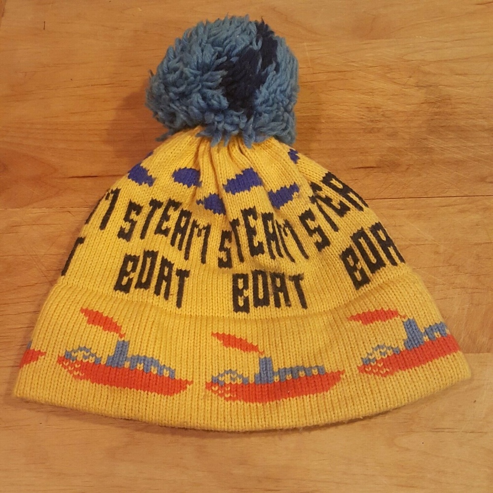 Vintage Obermeyer Steam Boat Beanie Hat Unisex - Picture 3 of 8